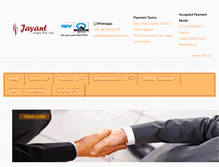 Tablet Screenshot of jayantimpex.com